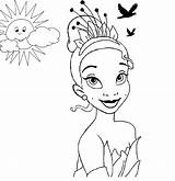 Coloring Princess Disney Pages Tiana Girls Frog Print Kitty Hello Halloween Princesses Color Getcolorings Printable Kids Getdrawings Comments sketch template