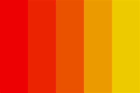 red yellow color palette