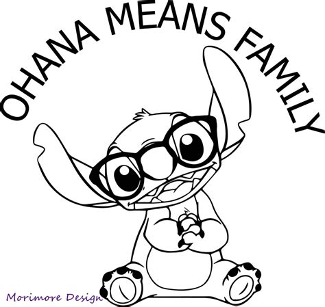 stitch ohana coloring pages printable