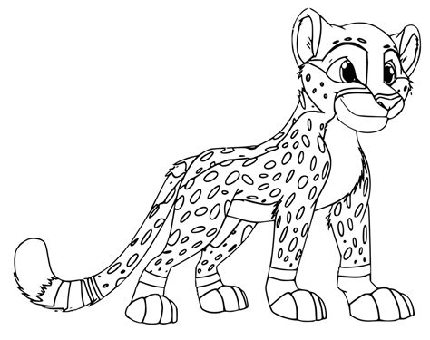 baby cheetah drawing  getdrawings