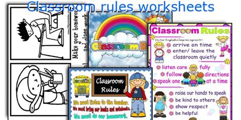 printable classroom rules worksheets
