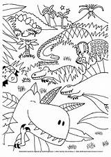 Kleurplaat Dinosaurus Kleurplaten sketch template