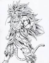 Broly Dibujos Ssj5 Anime Dibujando Coloring Ssj Dragonball Dibuje Dragón Saiyan Brly Ssj4 Colorare Disegni Branco Guardado Saiyajin Tatouages Bocetos sketch template