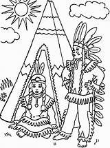 Coloring Native Pages American Teepee Indian First Nations Two Front Kids Color Drawing Clipart Printable Americans Thanksgiving Play Print Getcolorings sketch template
