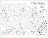 Candyland Coloring Board Game Pages Template Sheets Printable Drawing Getdrawings Color Getcolorings sketch template