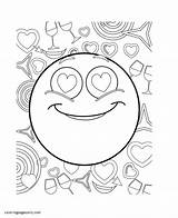 Coloring Emojis Funny Mandalas sketch template