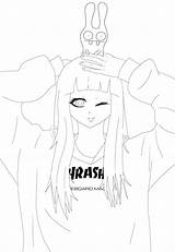 Kawaii Coloring Girl Pages Kids Thrasher Coloriage Manga Adults Adult Anime Trasher Mangas Characters Few Details Printable Justcolor sketch template