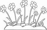 Easter Clipart Egg Grass Eggs Hunt Clip Hidden Flower Coloring Pages Spring Flowers Outline Graphics Cliparts Happy Printable Mycutegraphics Wallpaper sketch template