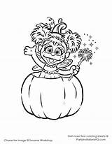 Coloring Pages Street Halloween Sesame Abby Cadabby Printable Getcolorings Elmo Sheets Popular Choose Board sketch template