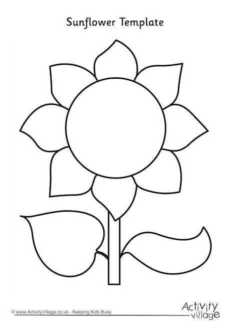 related image sunflower template sunflower coloring pages sunflower