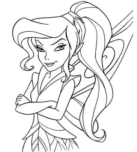 disney fairy vidia  pixie coloring page netart