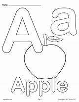 Letter Coloring Pages Alphabet Printable Aa Preschool Letters Sheets Colouring Worksheets Upper Abc Kids Color Lowercase Activities Toddlers Supplyme Lower sketch template