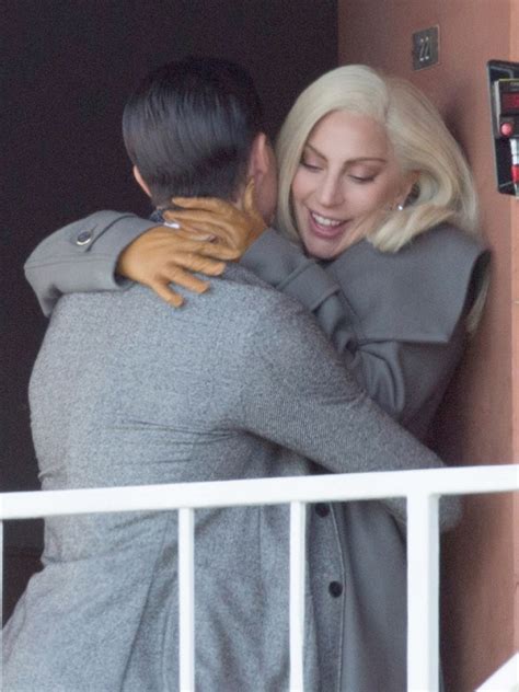 finn wittrock and lady gaga filming ahs in la