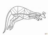 Aboriginal Colouring Pages Kangaroo Coloring Printable Indigenous Animals Style Dot Painting Template Ray Turtle Supercoloring Drawing Platypus Sheets Kids Print sketch template