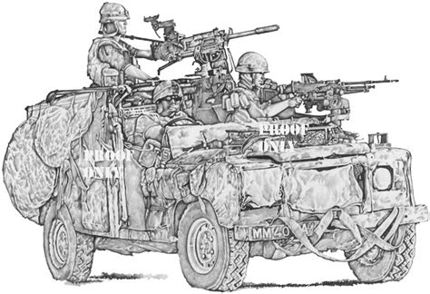 Markwoodsart — Land Rover Wmik British Army Southern Iraq 2007