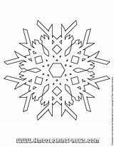 Snowflake Outline Coloring Trace Clipart Printable Patterns Pages Library Line Popular sketch template