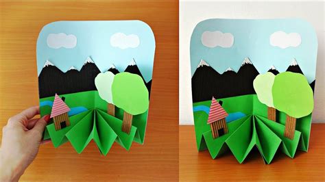 paper crafts  kids diy  paper landscape kids crafts ideas