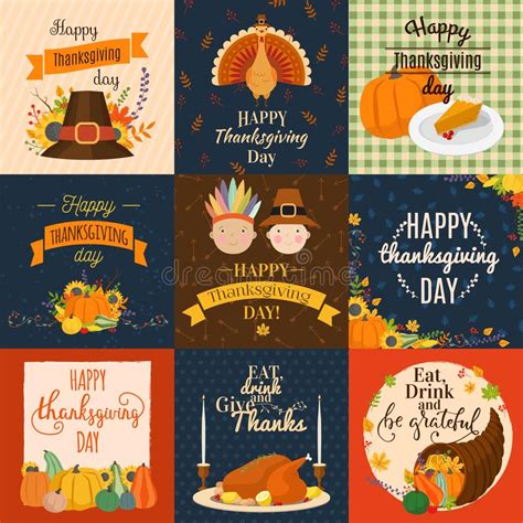 happy thanksgiving celebrate stock vector illustration of