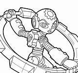 Skylanders Giants Thumpback Pages Gearshift Coloring sketch template