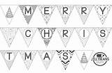 Bunting sketch template