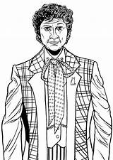 Doctor 6th Who Coloring Colouring Pages Dr Book Visit Colin Baker Sketchings Succulent sketch template