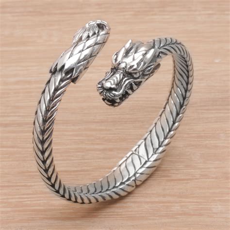 sterling silver dragon cuff campestrealgovbr