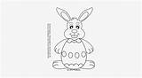 Bunny Easter Outline Rabbit Coloring Book Nicepng sketch template