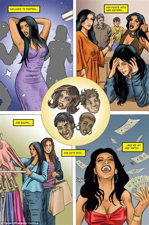 kim kardashian s rocky love life is charted in new graphic novel daily mail online