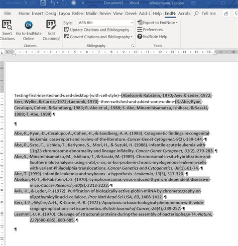 problems    citation style endnote general discourse