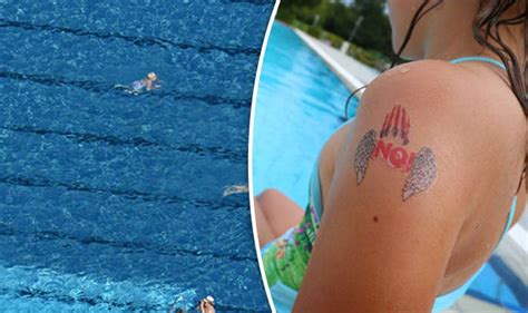 Temporary Tattoos Given To German Girls To Help Prevent Swimming Pool