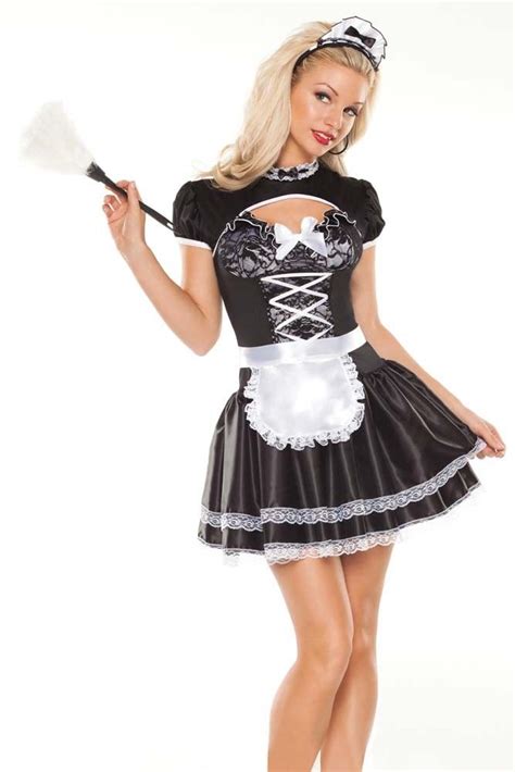 images  maids  pinterest sexy maid outfit  satin