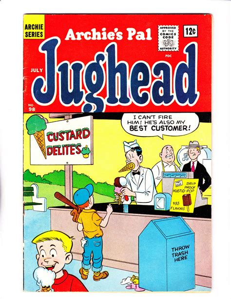 Archie S Pal Jughead No 98 1963 Ice Cream Cover Ebay