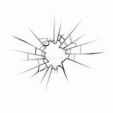 Glass Broken Cracked Clipart Drawing Vector Draw Icon Background Clipground Step sketch template