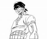 Zoro Roronoa Coloring Pages Printable Random sketch template