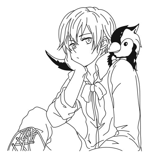 coloring pages  anime boys