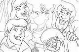 Scooby Coloring Doo Gang Pages Color Kidsfree Getdrawings Popular Coloringhome sketch template