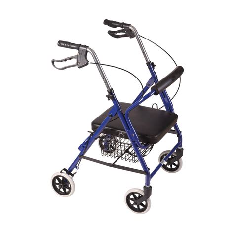 dmi ultra lightweight hemi aluminum rollator     home depot