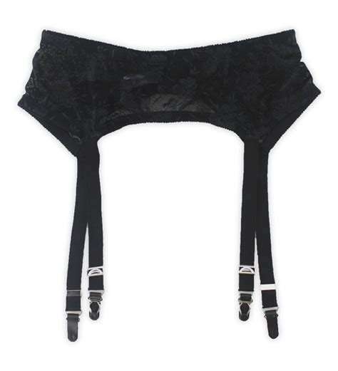 women s mysterious sexy black 4 vintage metal clips garter belts for