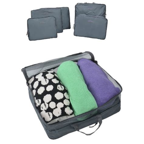 amazon  piece travel organizers grey   coupon code reg   shipping