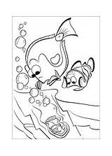 Coloring Nemo Finding Pages Bubbles sketch template
