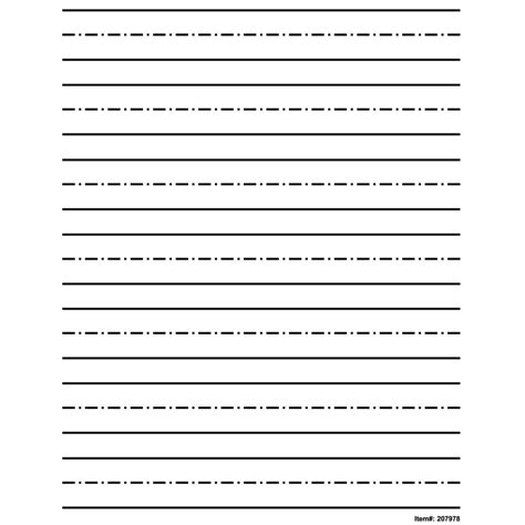 dotted straight lines  writing practice  lined paper  ideal