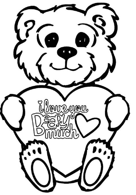 love  bear coloring pages check   httpprinzewilsoncomi