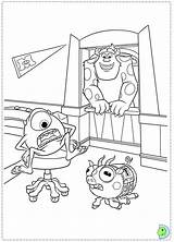 Coloring Pages Inc Monster Dinokids Monsters University Close Print Cartoons sketch template