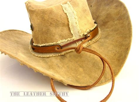 personalized leather hat band