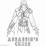 Creed Assassin Xcolorings Eizo Ninja Ubisoft sketch template
