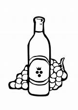 Wine Coloring Pages Bottle Bottles Drawing Getdrawings Comments Popular Designlooter Drawings Coloringhome sketch template
