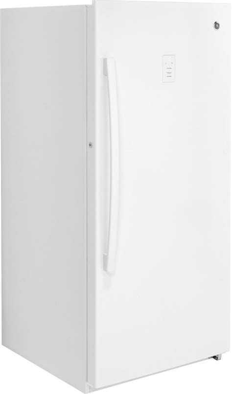 Ge® 14 1 Cu Ft White Upright Freezer Maines Top Appliance And