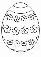 Coloring Easter Egg Decorating Template sketch template