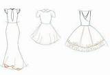 Kleider Malen Kleidung Dekoking Kleid Zeichnungen Schritt Vorlagen Einfache Pinnwand sketch template
