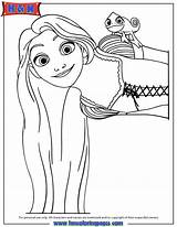 Rapunzel Tangled Pascal Malvorlagen Målarbilder Páginas Enrolados Padres Princesas Hmcoloringpages sketch template
